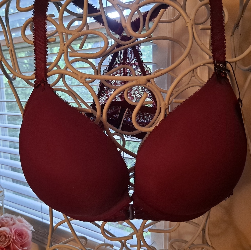 NWT Emma Push Up Bra in pomegranate